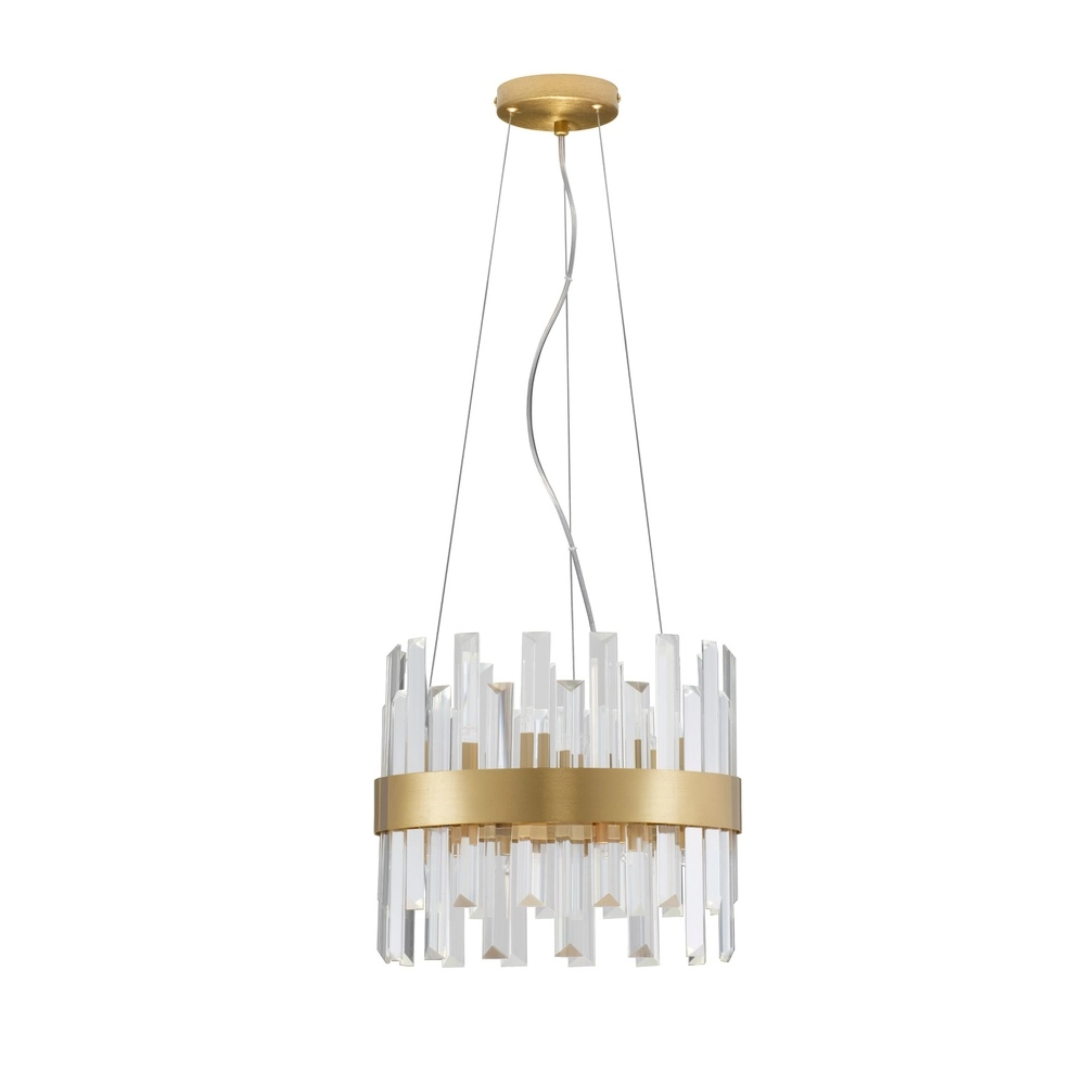 Lampe pendante dorée Crown Ø 35 cm Lyora 5212017433954