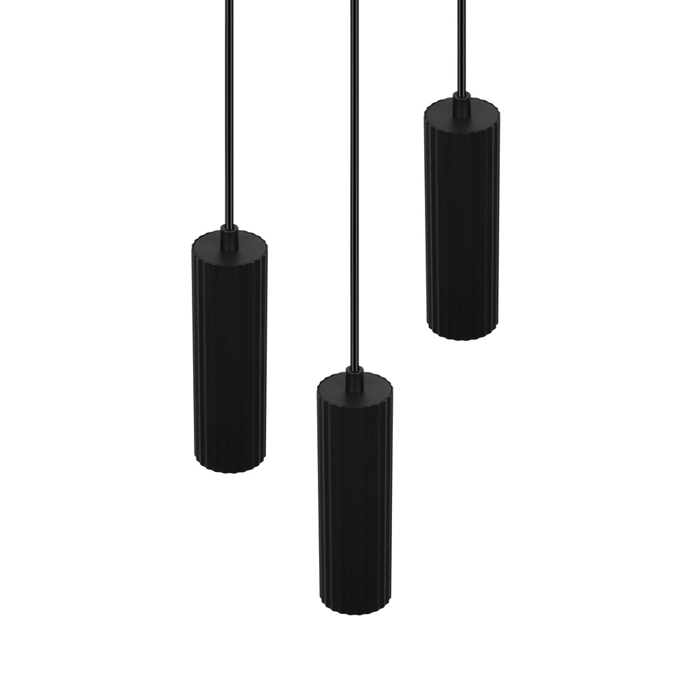 Suspension 3 lumières Soka noir Trio 4017807658590