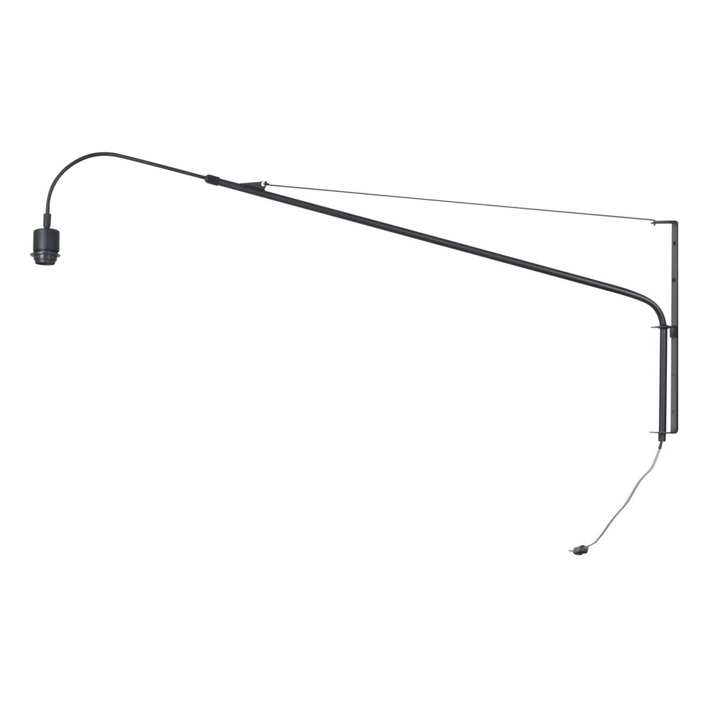 Applique murale Elegant Classy avec rotin et capot noir Steinhauer 8712746182446