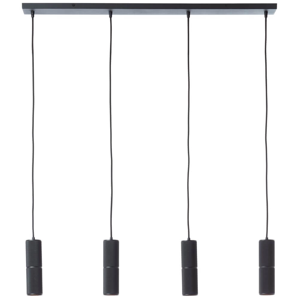 Lampe suspendue 4 lumières Marty noir Lampe suspendue 4 lumières Marty noir