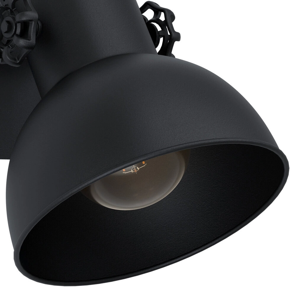 Spot mural noir Barnstaple Eglo 9002759434311