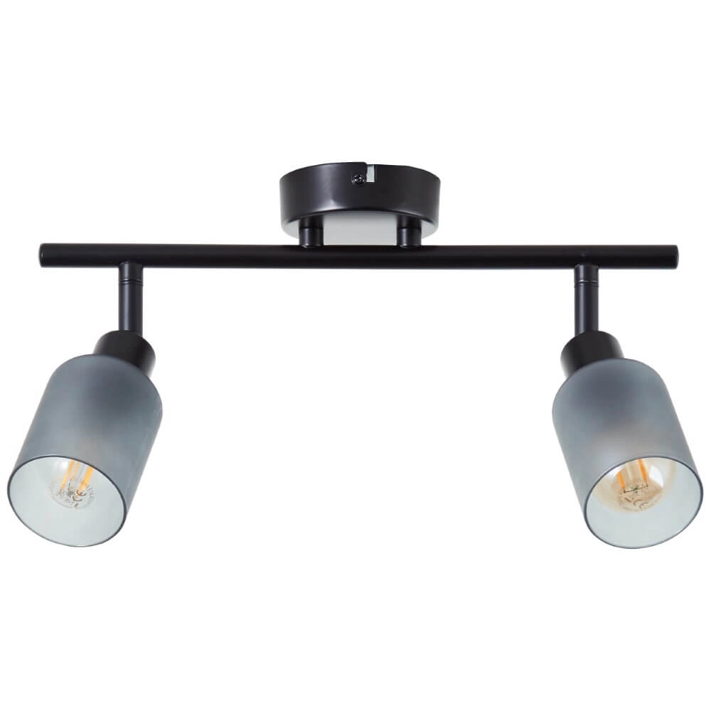 Plafonnier noir Loralie 2 lumières Brilliant 4004353413230