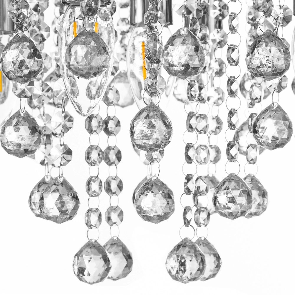 Lustre de plafond London chrome Ø 46cm Globo 4048194015260