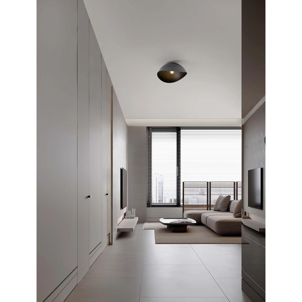 Plafonnier Opsi noir Ø 50cm Lyora 5212017458018