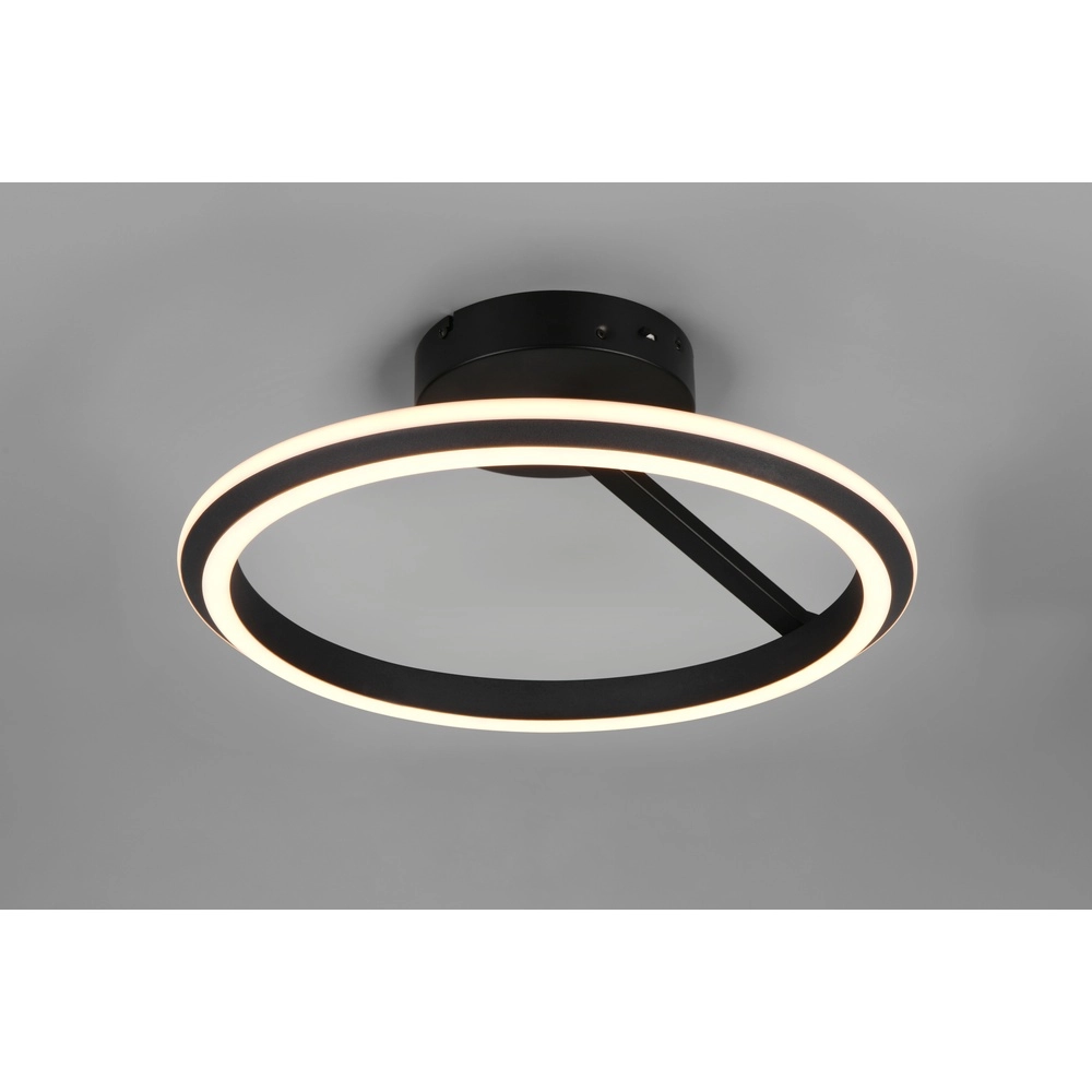 Plafonnier rond Amador noir Trio 4017807662092