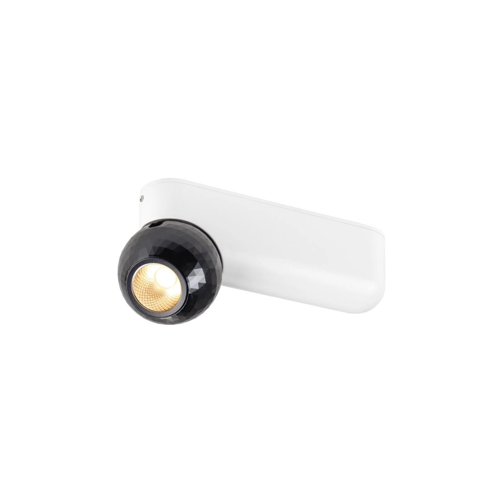 Plafonnier Dysko blanc avec cheville noire Plafonnier Dysko blanc avec cheville noire