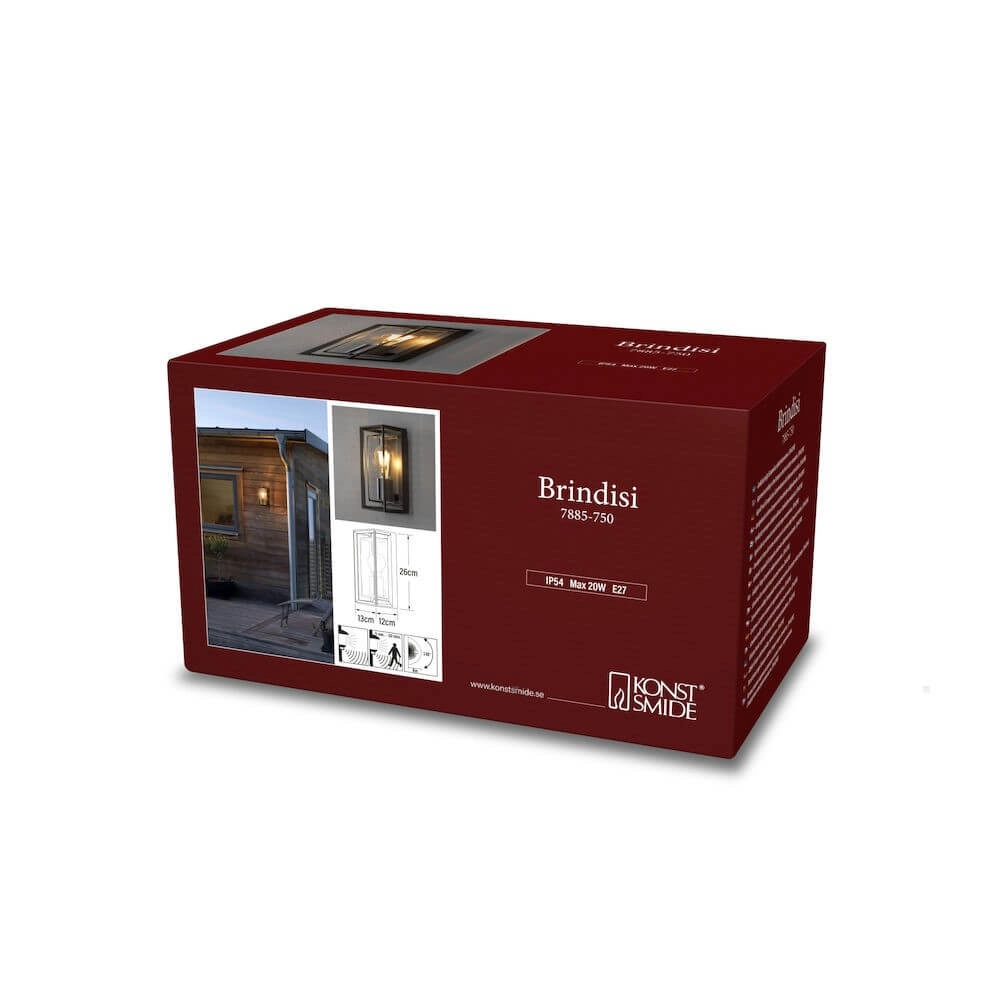 lampe d'extérieur Brindisi avec détecteur de mouvement KonstSmide 7318307885750