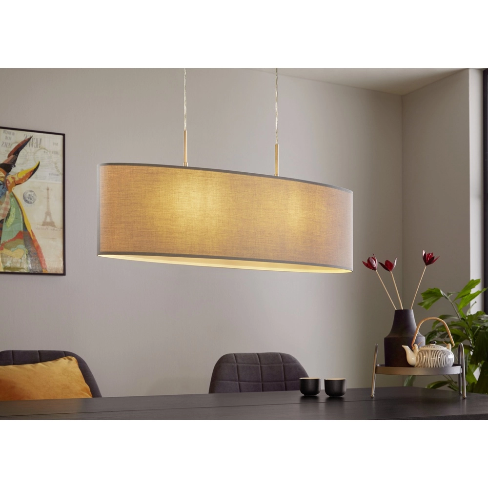 Lampe suspendue ovale Pasteri nickel Eglo 9008420552766