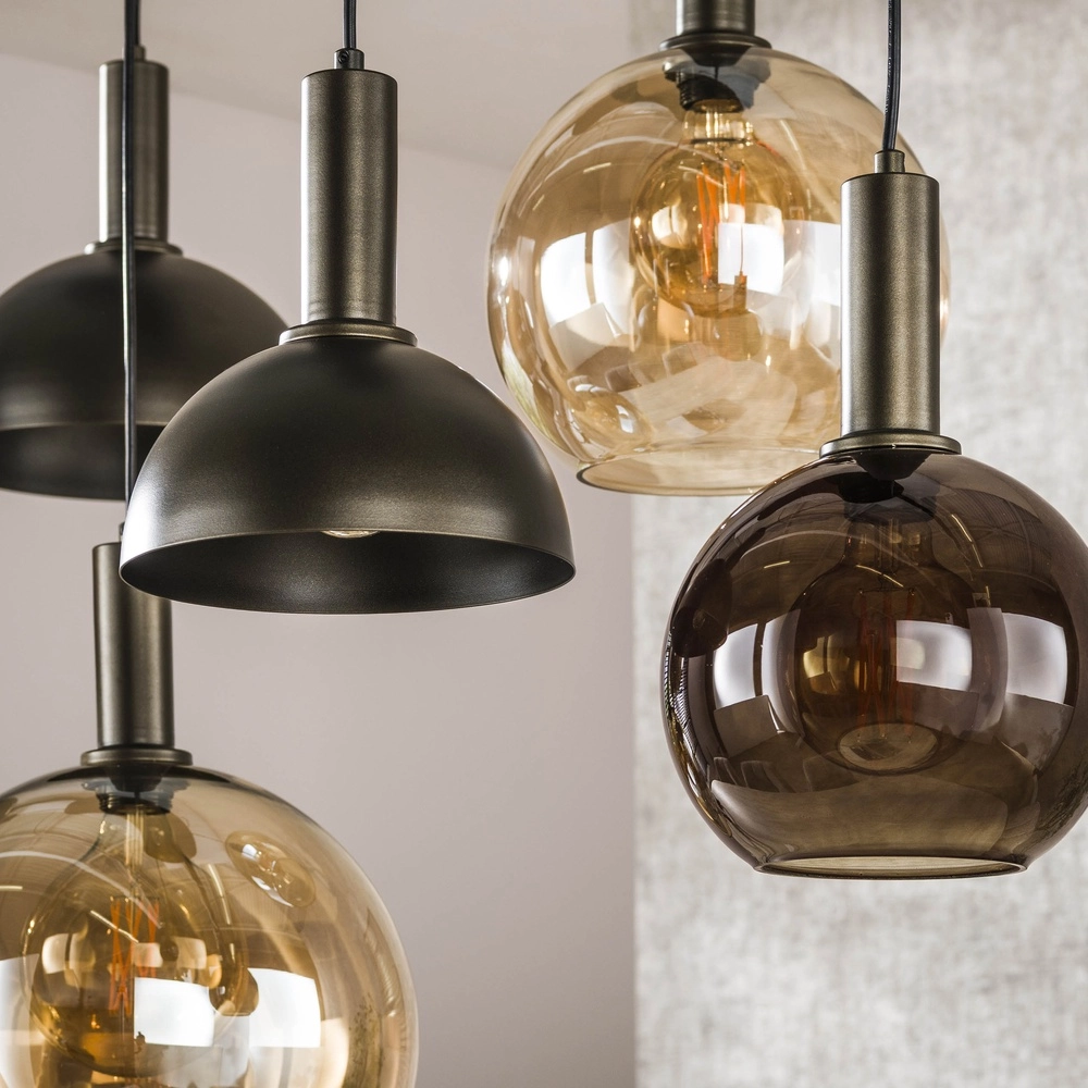 Lampe suspendue Cluster avec des cagoules mixtes Lyora 8716803511750