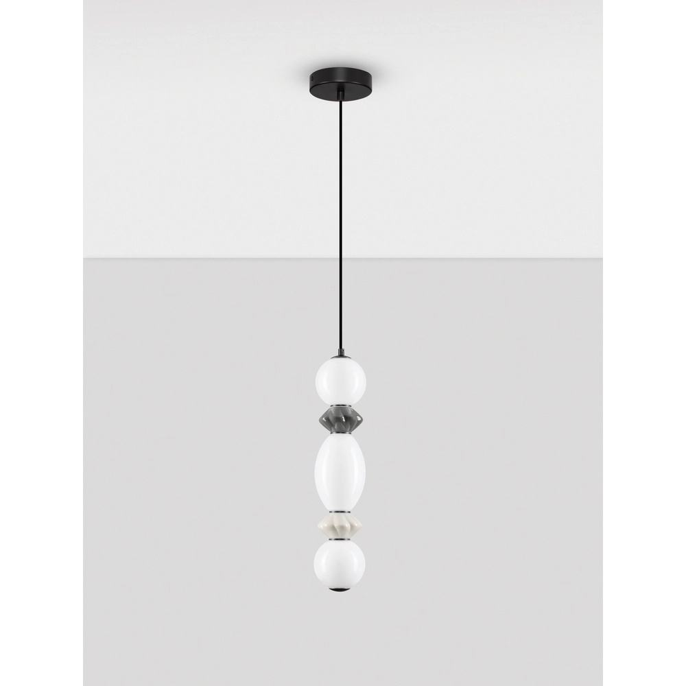 Suspension Pallina gris - blanc Lyora 5212017484000