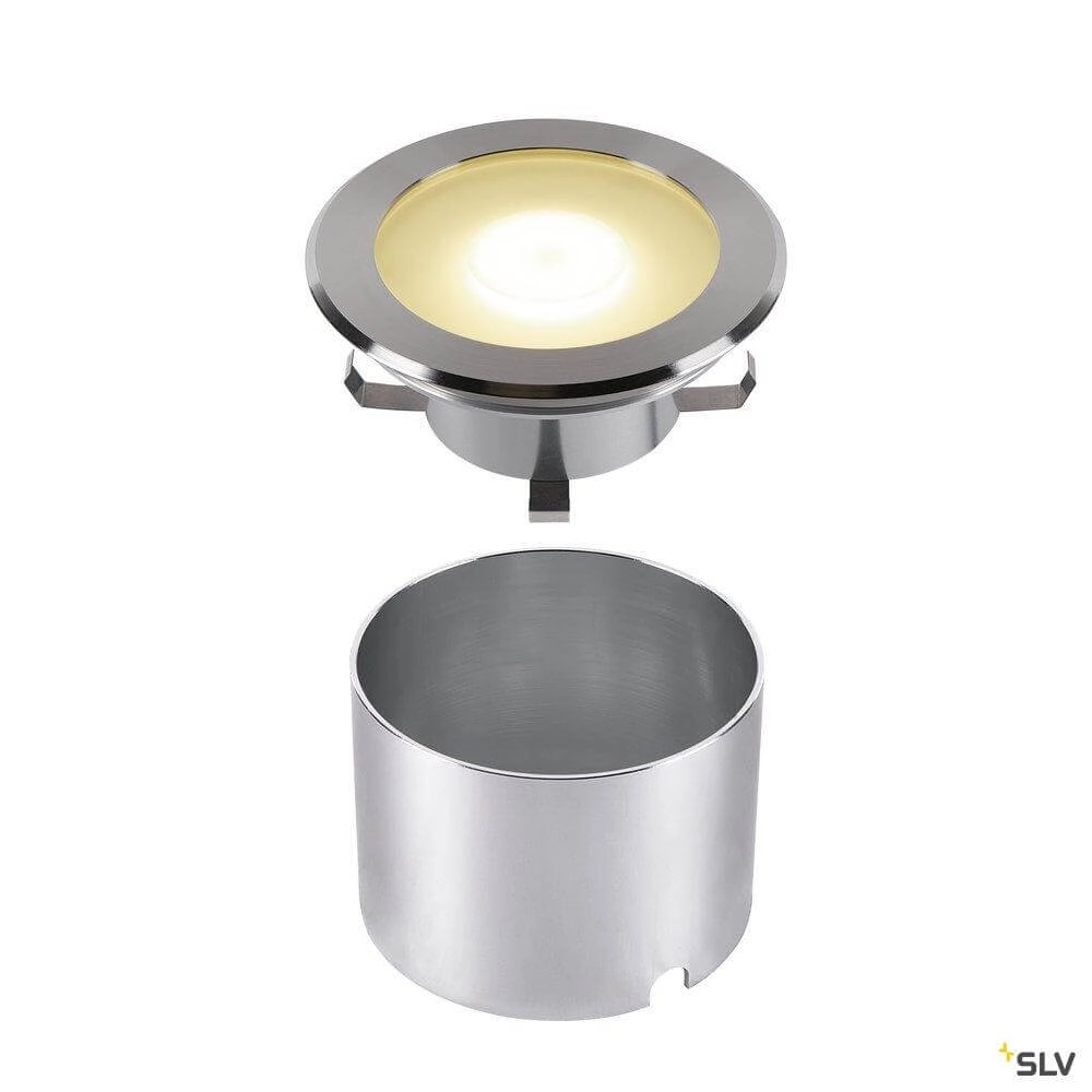 Grand spot de sol LED Dasar Flat lumière blanche et douce SLV 4024163262064