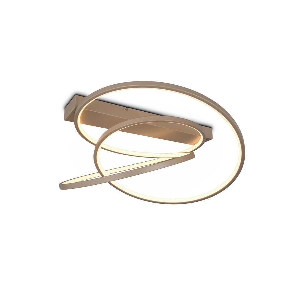 Lampe de plafond moderne Darvin taupe