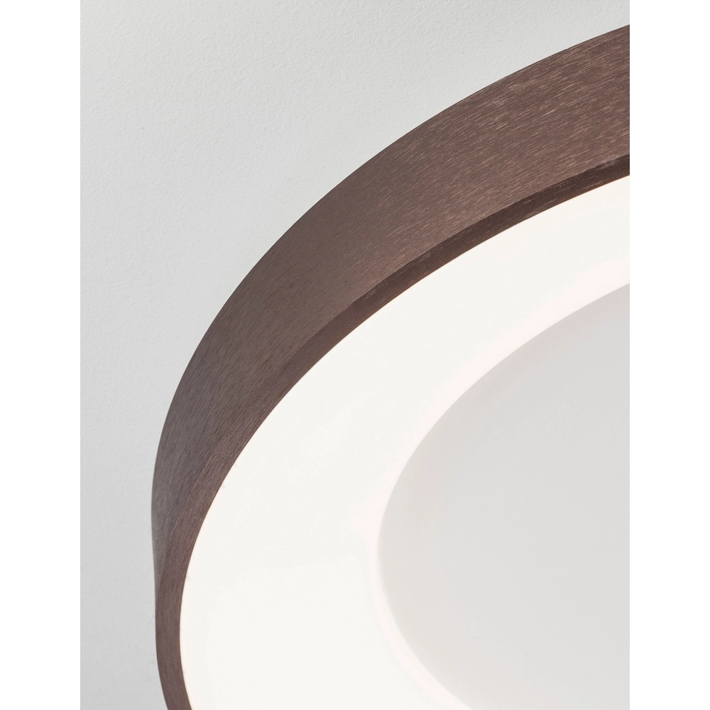 Plafonnier Rando Thin marron café Ø 60cm Lyora 5212017420121