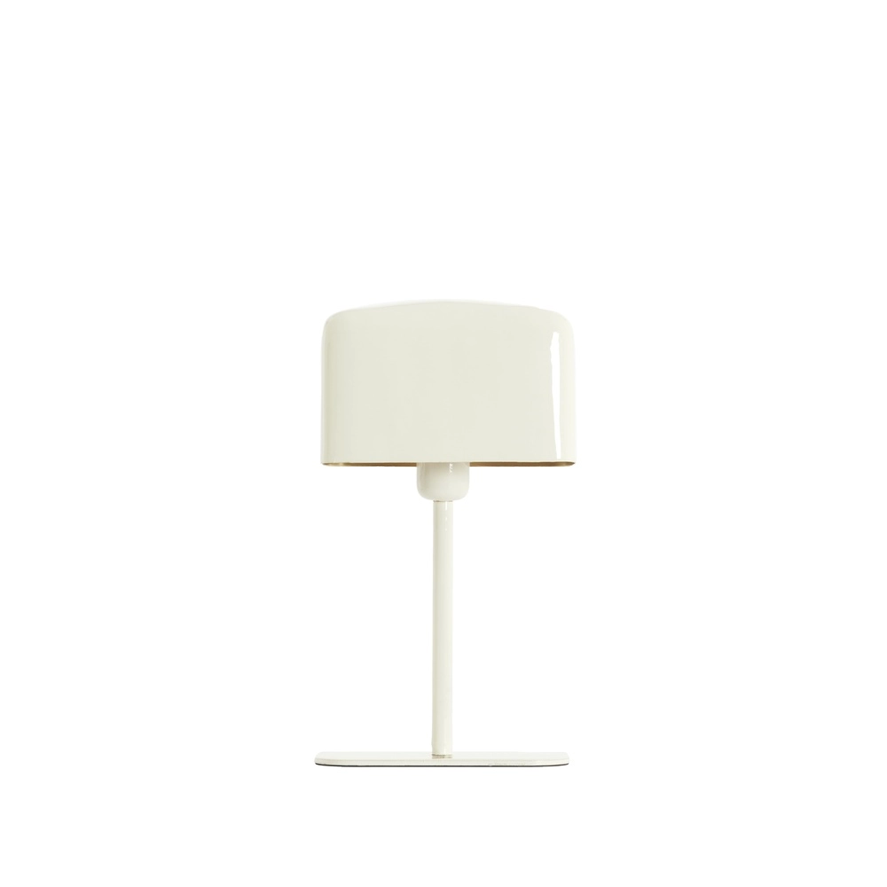 Lampe de chevet Elenie 20x10cm - crème brillante