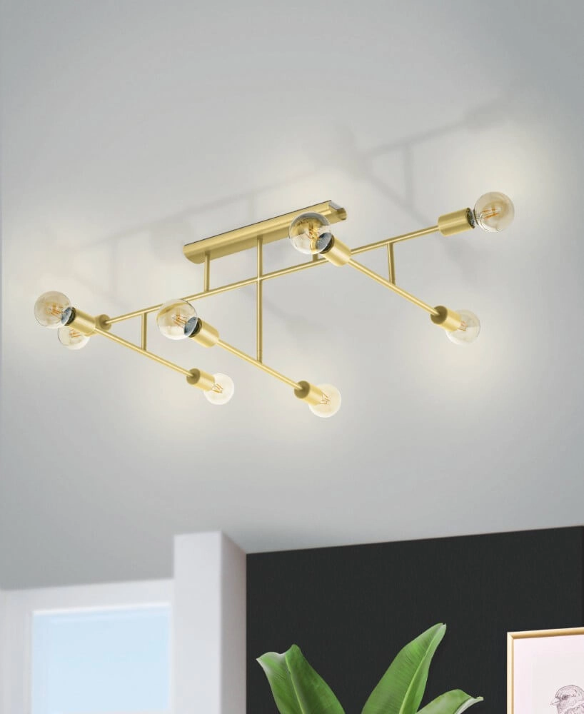 Plafonnier doré Belsiana 1 8 lumières Eglo 9002759988821