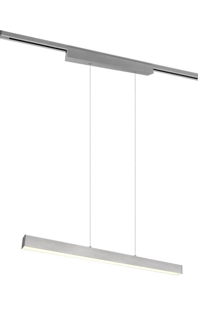 Lampe suspendue Paros métal brossé