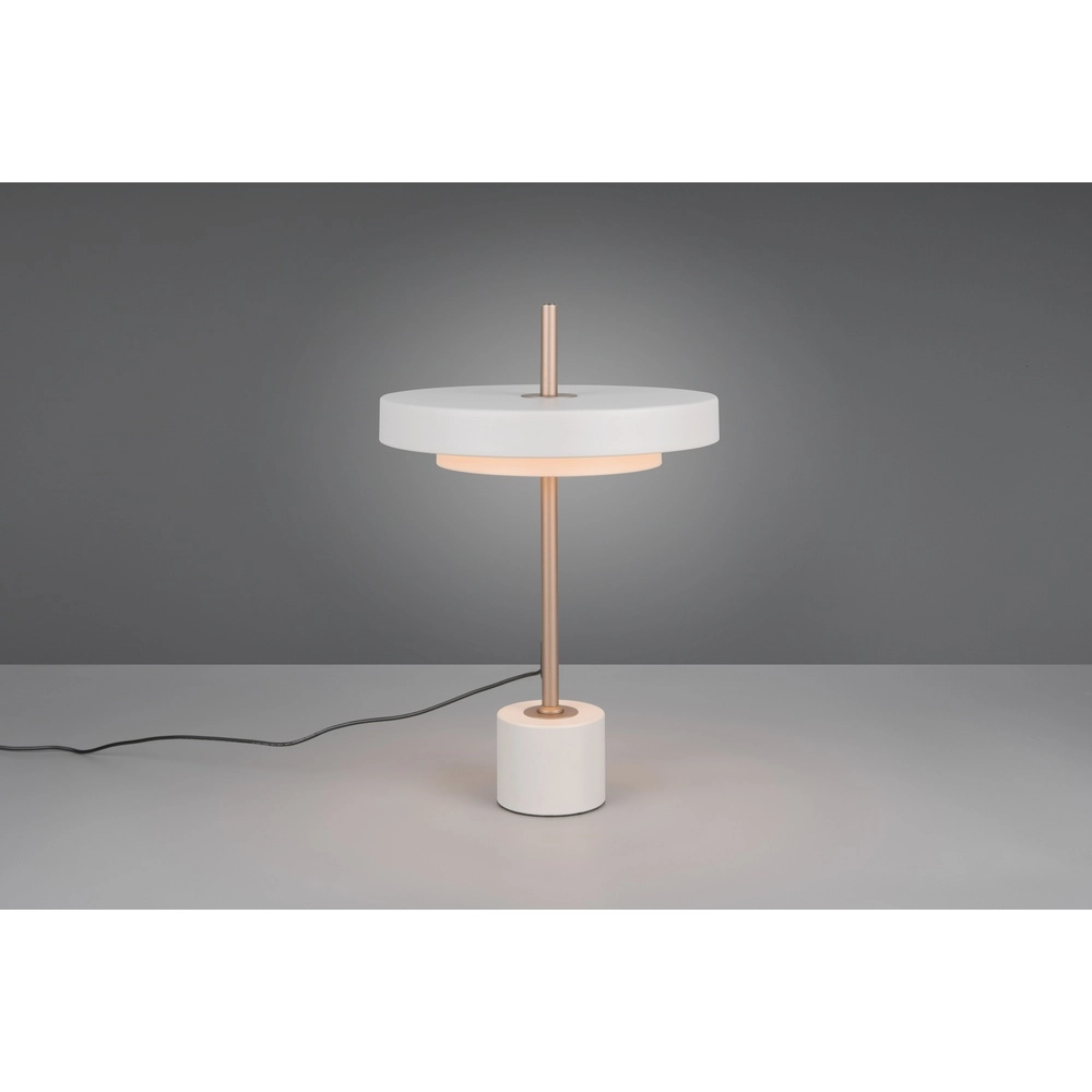 Lampe de table design Keaton blanc Trio 4017807655889
