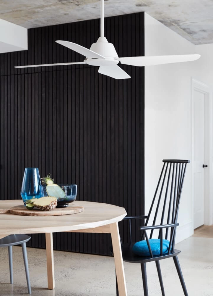 Ventilateur de plafond avec lampe Aria Led Ø 122cm blanc IP55 Beacon 9333509129813