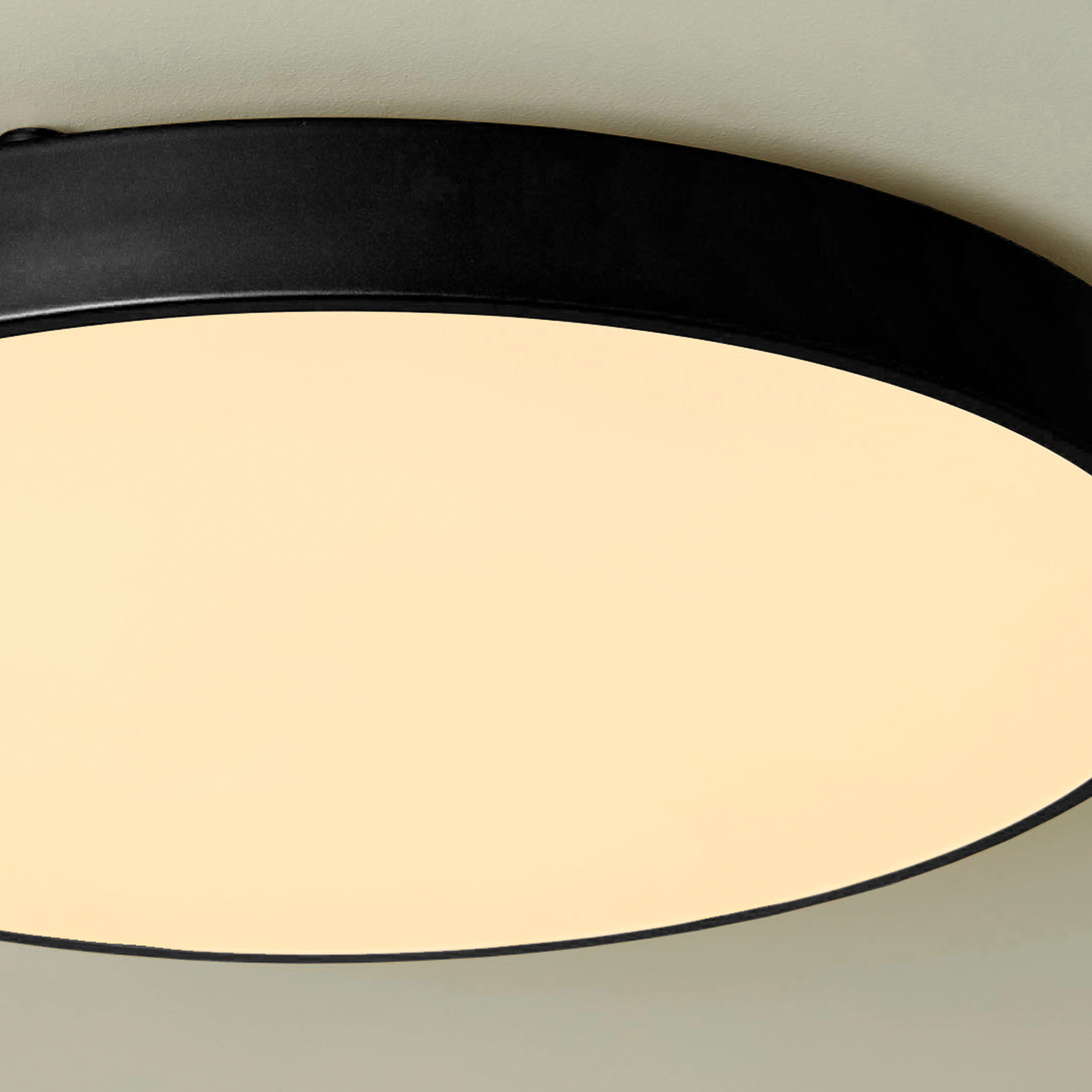 Éclairage de plafond Grace Ø 50 cm noir Lyora 5053423315898