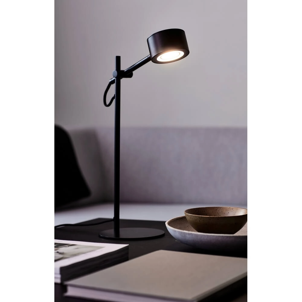 Lampe de table design Clyde noir Nordlux 5704924001185