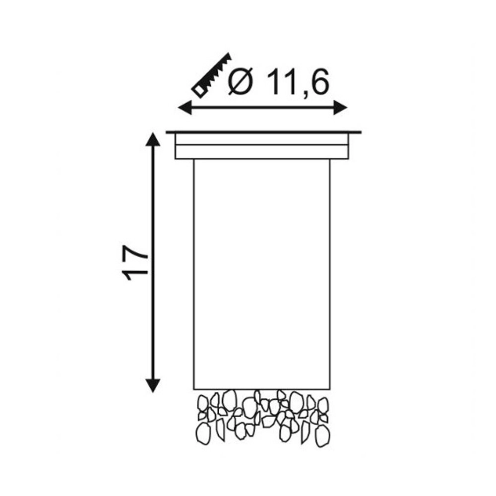 Spot pour le sol Dasar Exact SLV 4024163124751