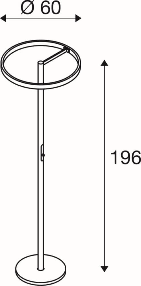 Lampadaire design blanc One Straight SLV 4024163265515