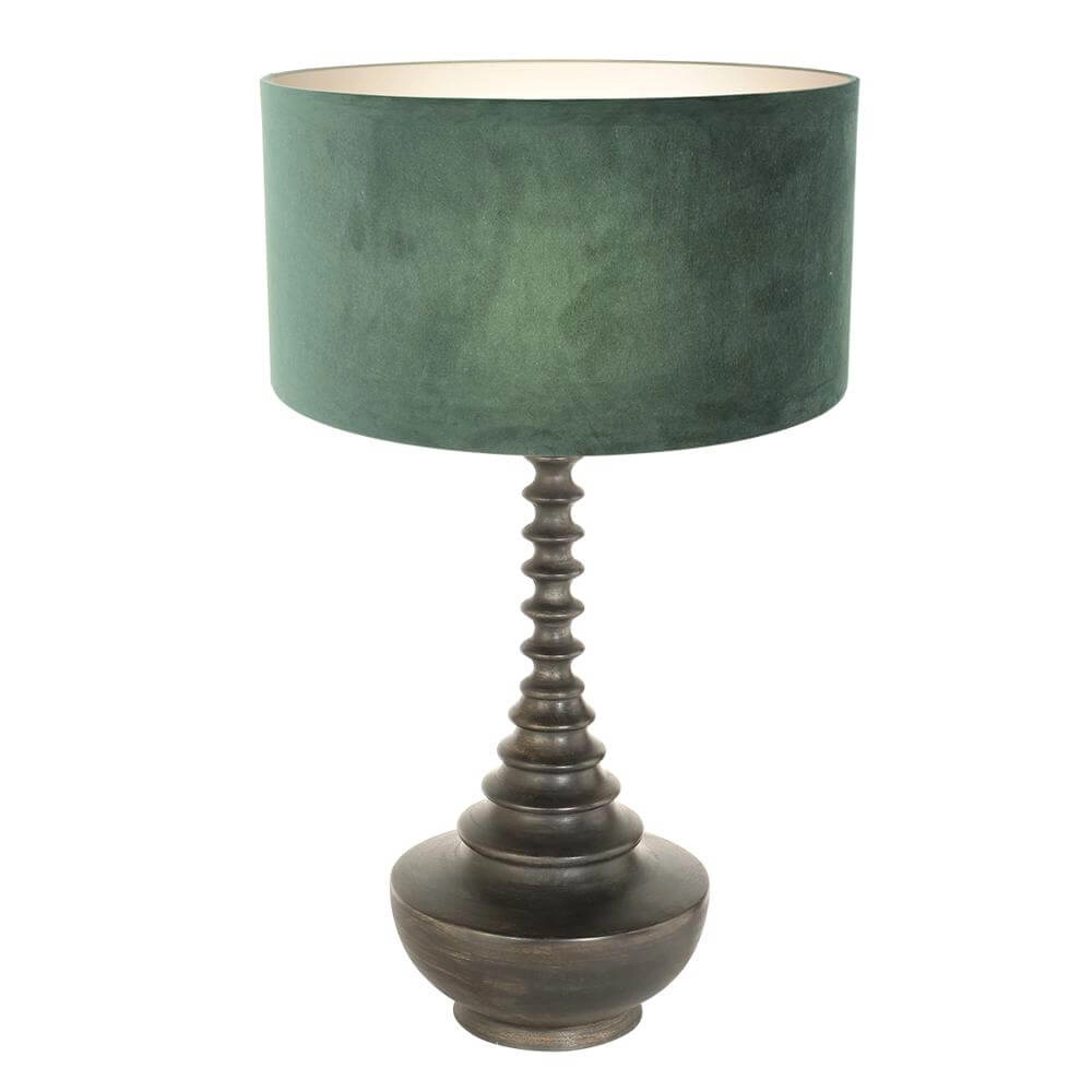 Lampe de table unique Bois avec capot vert Steinhauer 8712746172614