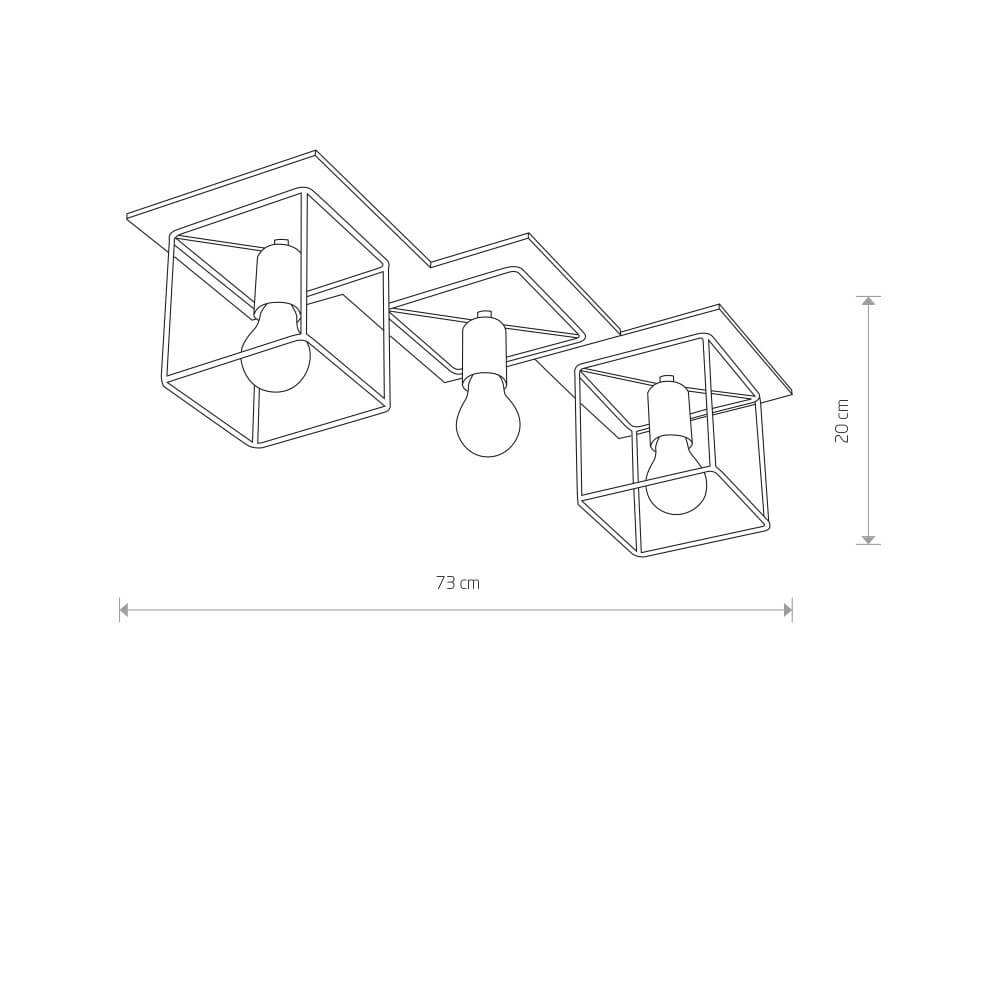 Plafonnier Coba 3 lumières Lyora 5903139904391
