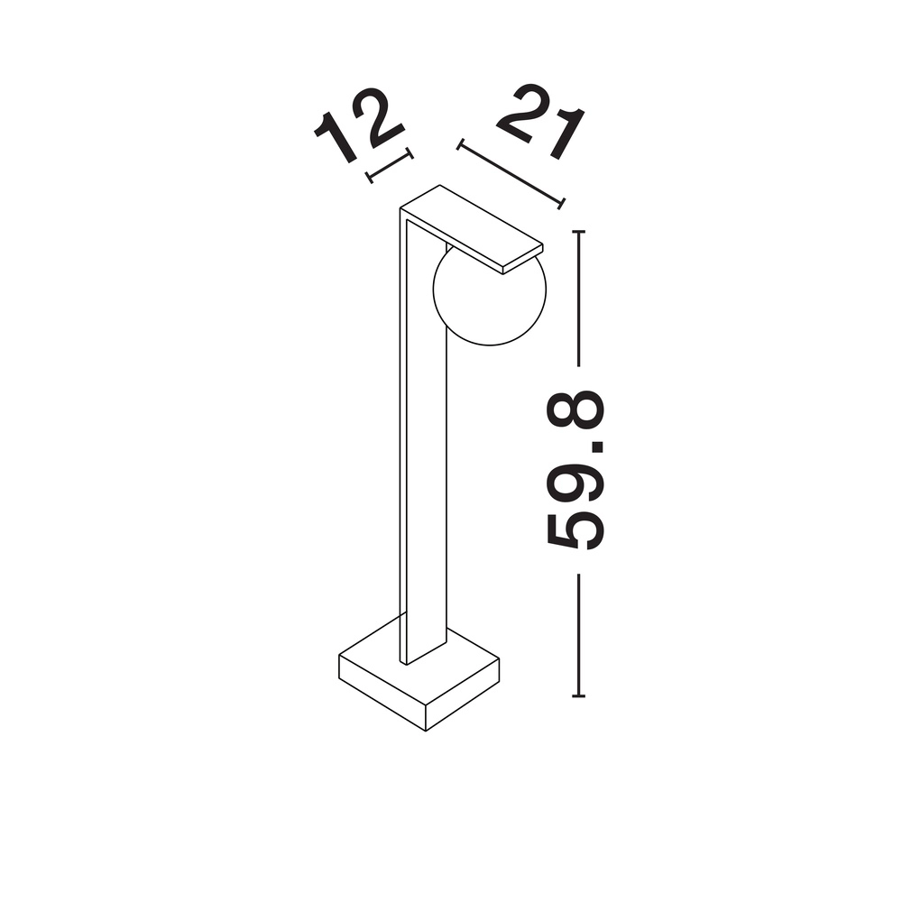 Lampe d’extérieur Oracle 60cm Lyora 5212017465375