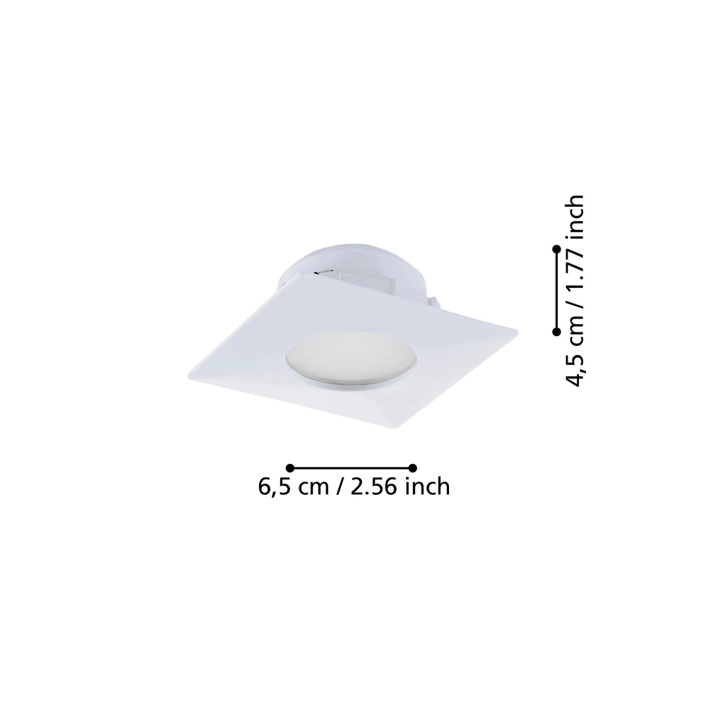 Projecteur encastré Pineda Carré blanc Eglo 9002759957971