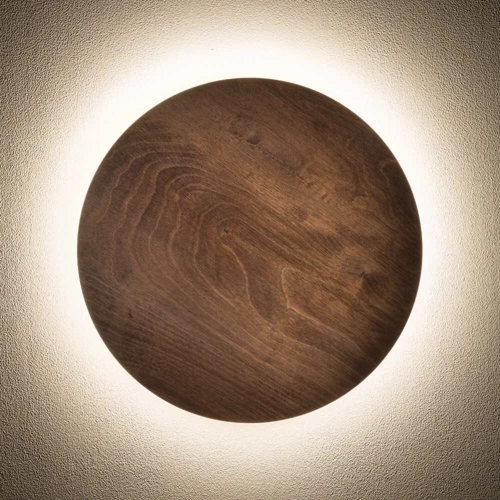 Applique murale Ring Timber L Bois LED Lyora 5903139112918