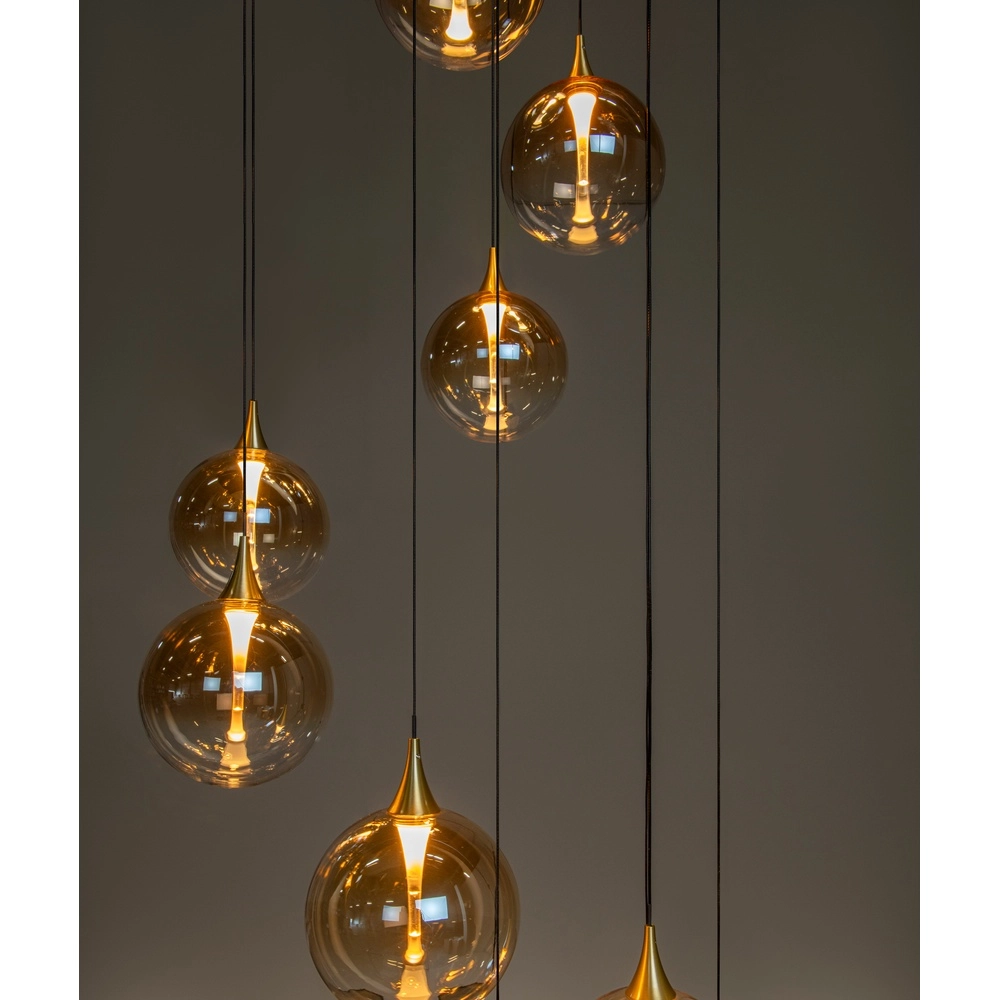 Suspension LED de conception Gisela Fanade - 12x Ø 16cm Premium by Lucide 5411212134851