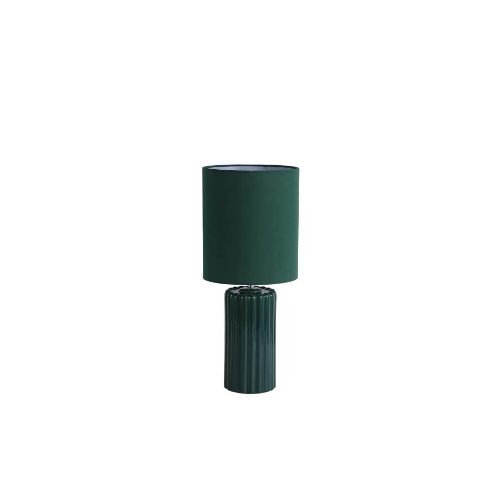 Lampe de table verte Groove céramique Searchlight 5053423274058