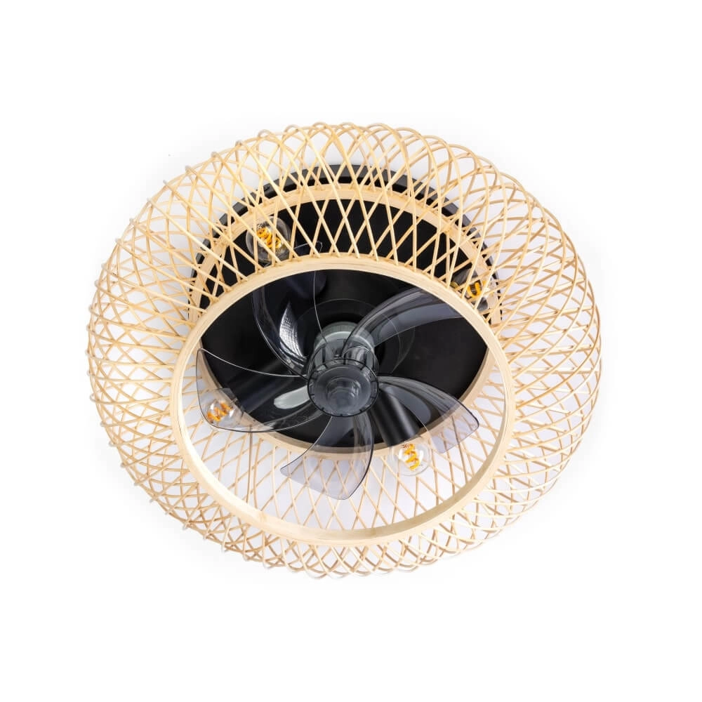Ventilateur avec lampe Fan.8 bois
