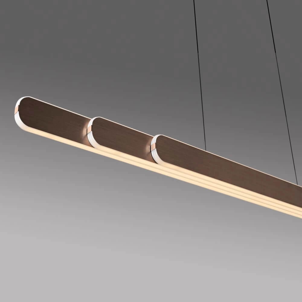 Lampe suspendue design Adriana Round brun Paul Neuhaus 4012248384299