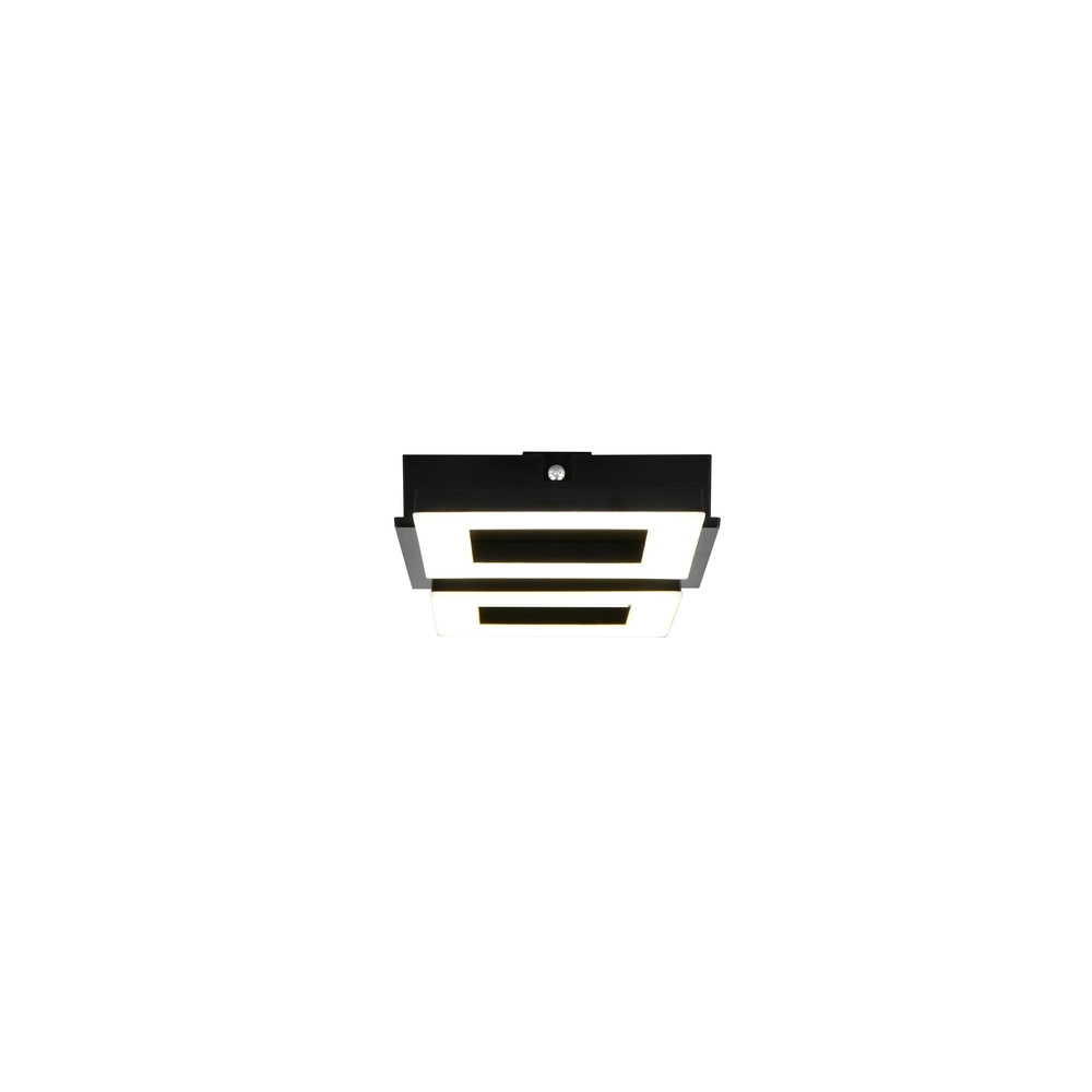 Lampe de plafond à design Cemi Carré noir Trio 4017807704310
