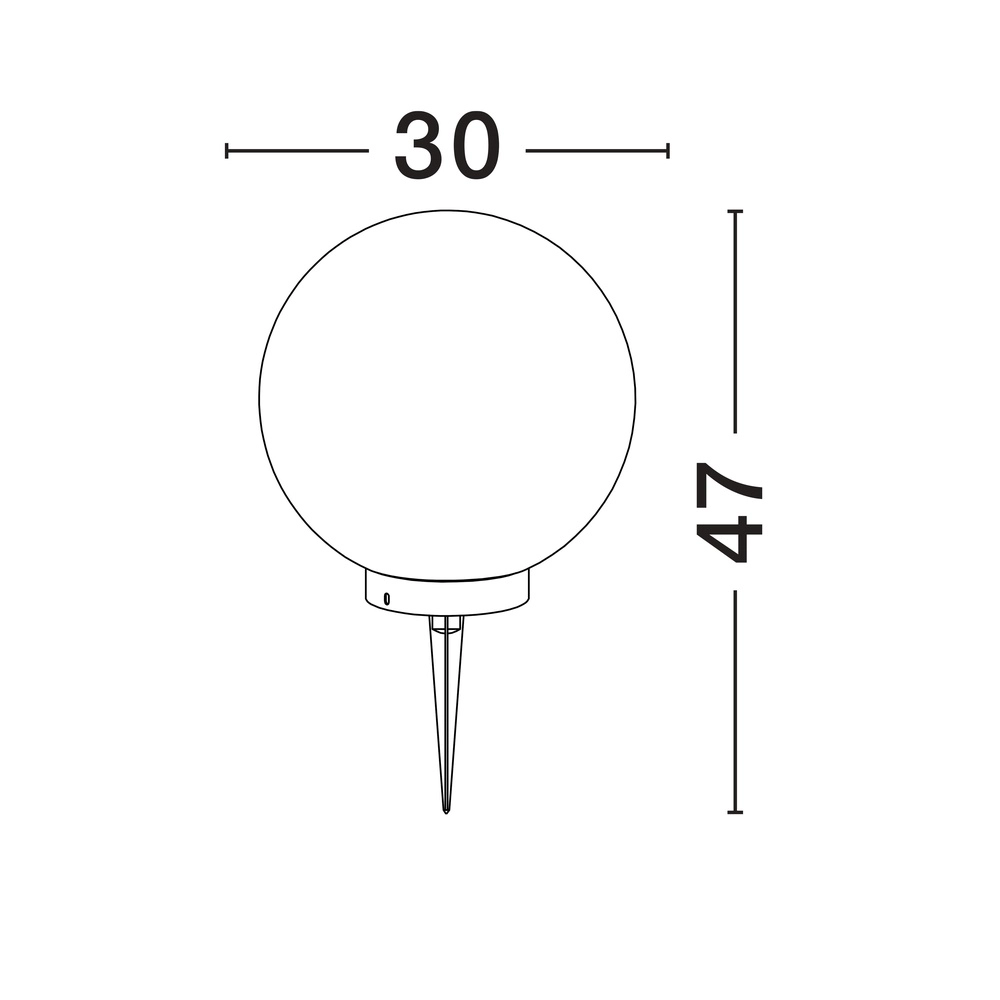Lampe boule Moon Ø 30cm Lyora 5212017454584