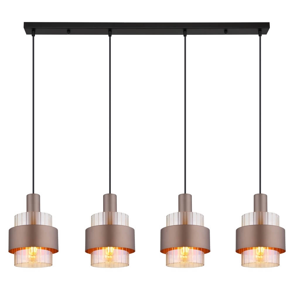 Suspension Milley bronze 4 lumières Globo 9007371468676