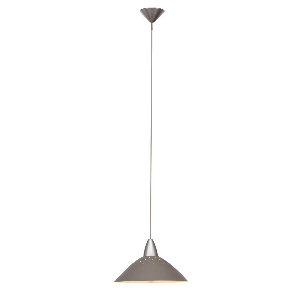 Lampe suspendue gris titane Logo Ø 35cm Lampe suspendue gris titane Logo Ø 35cm