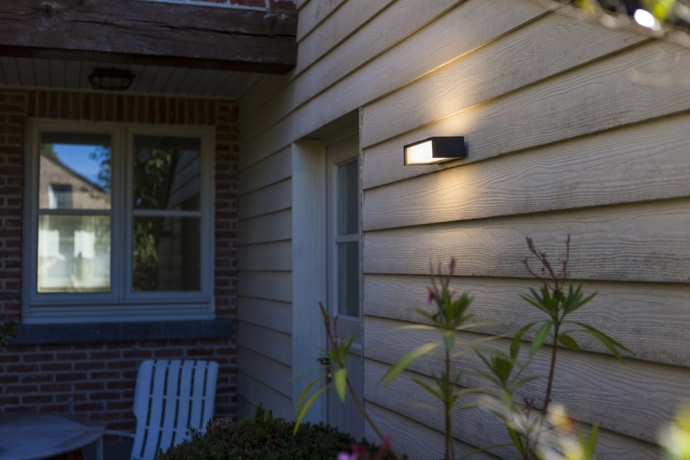 Lampe murale moderne Telis Gris avec Solaire Lutec 6939412018133