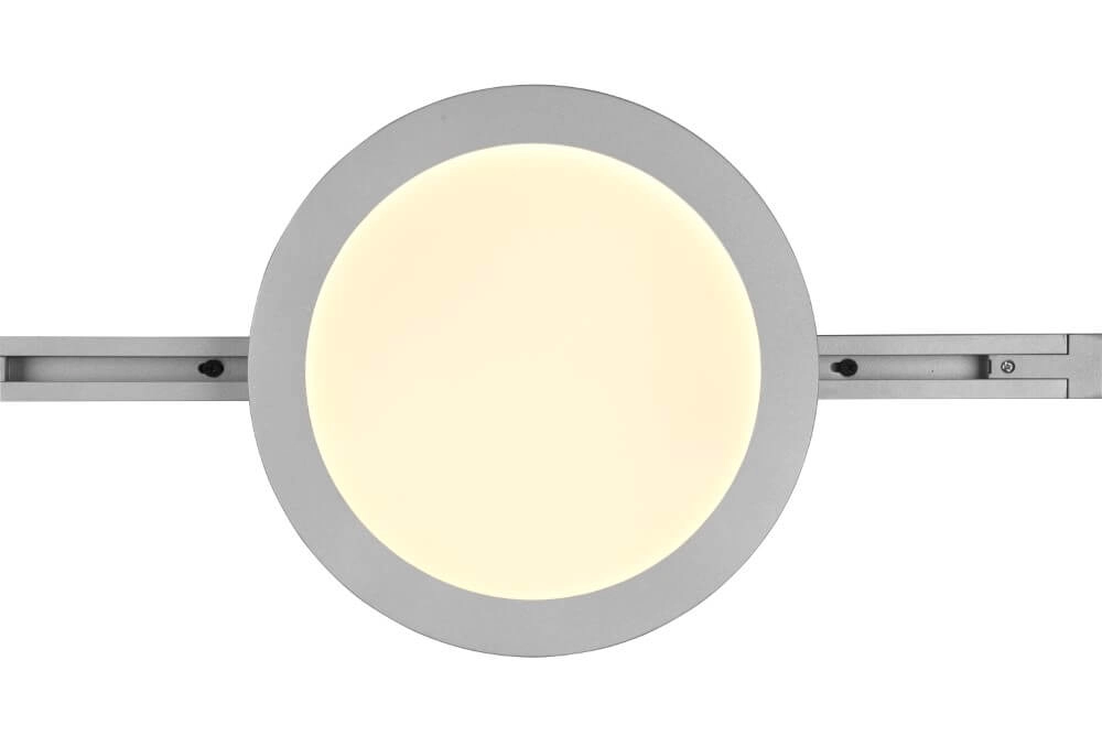 Lampe sur rail Camillus Biphasé 26cm - 3000K gris Trio 4017807506013