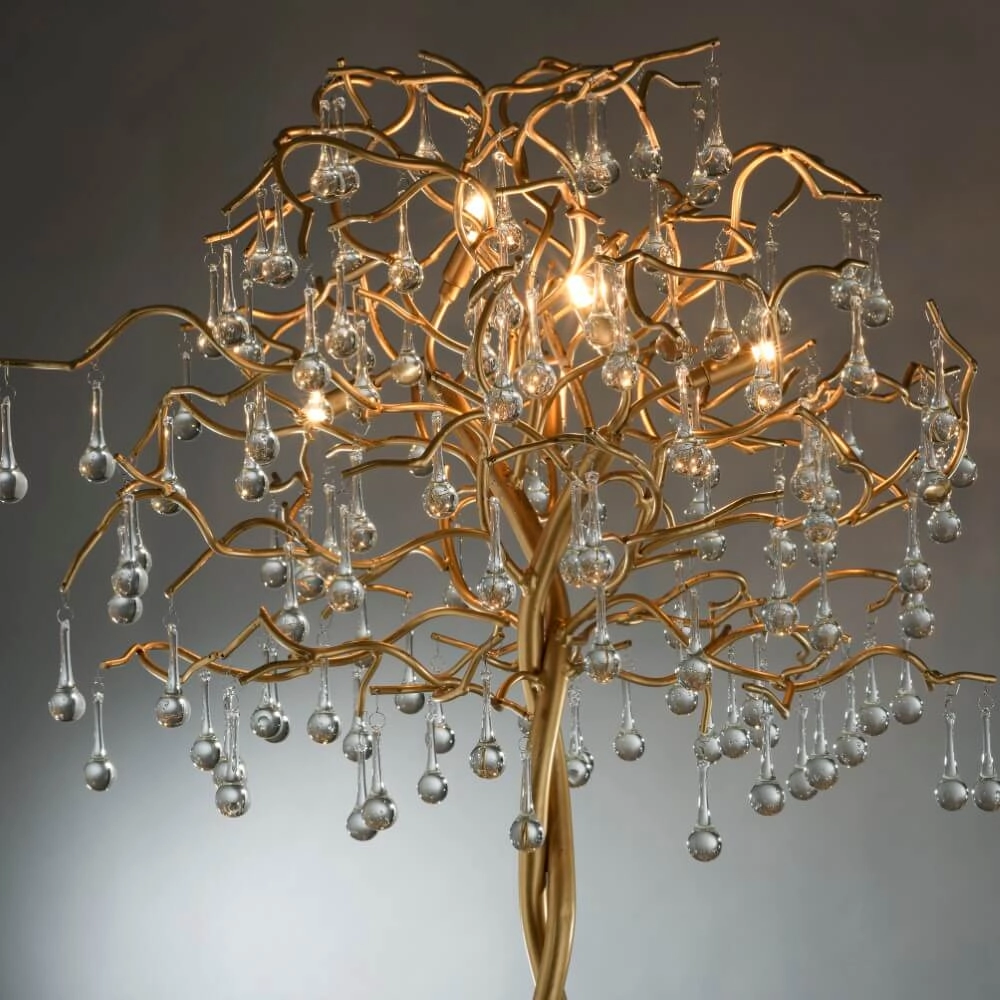 Lustre sur pied Icicle laiton antique Paul Neuhaus 4012248332931
