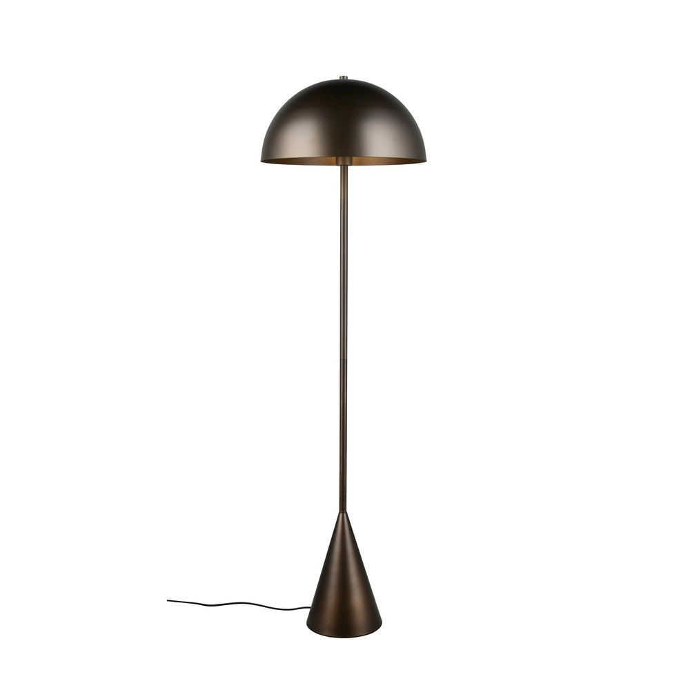 Lampe de pied Alfie Marron platine