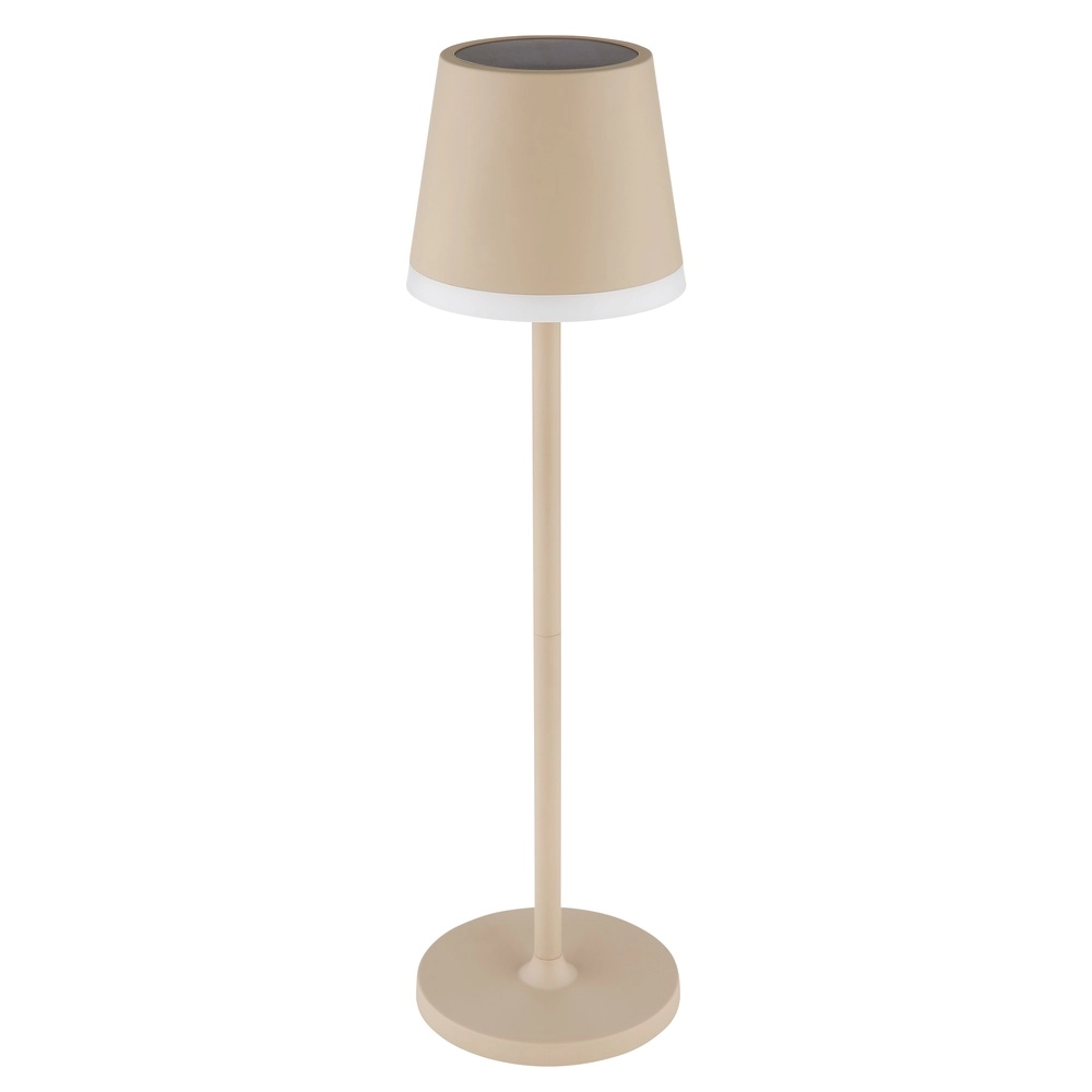Lampe de table solaire Vannieso brun sable Globo 9007371458684