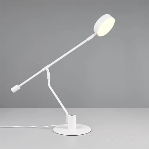 Lampe de bureau LED Manduro blanc Trio 4017807616002