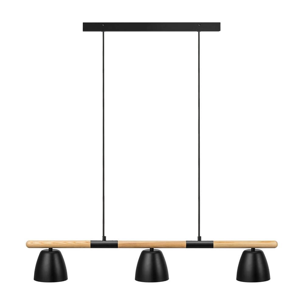 Suspension Theo 3 lumières noir Suspension Theo 3 lumières noir
