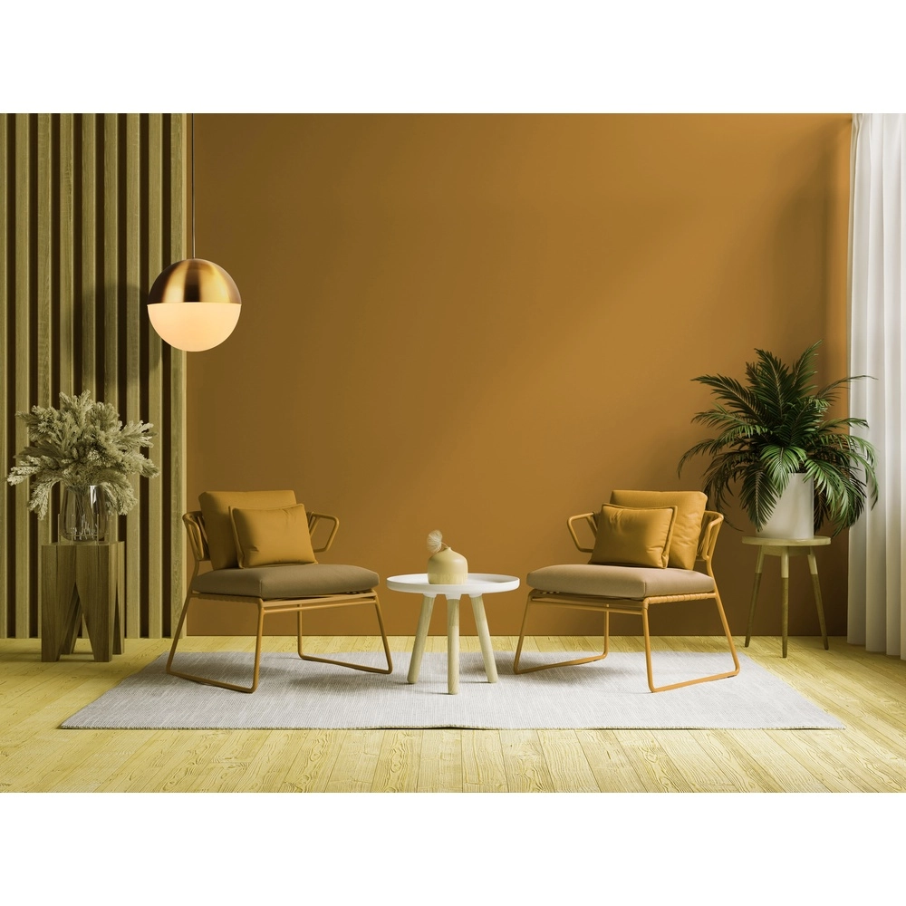 Suspension design Endor Ø 20cm or et verre blanc Searchlight 5053423260655