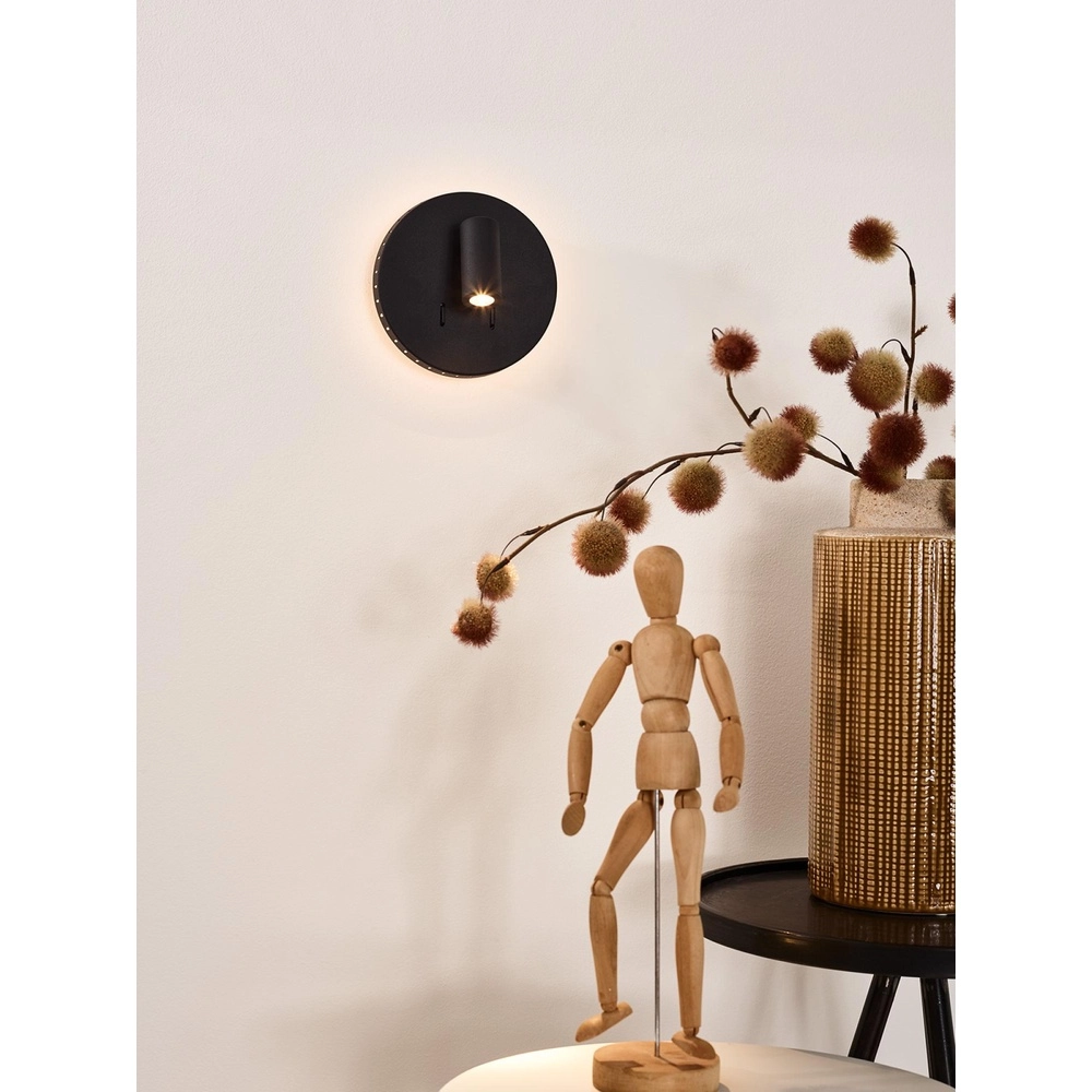 Lampe de chevet Bentjer Noir Lucide 5411212791641