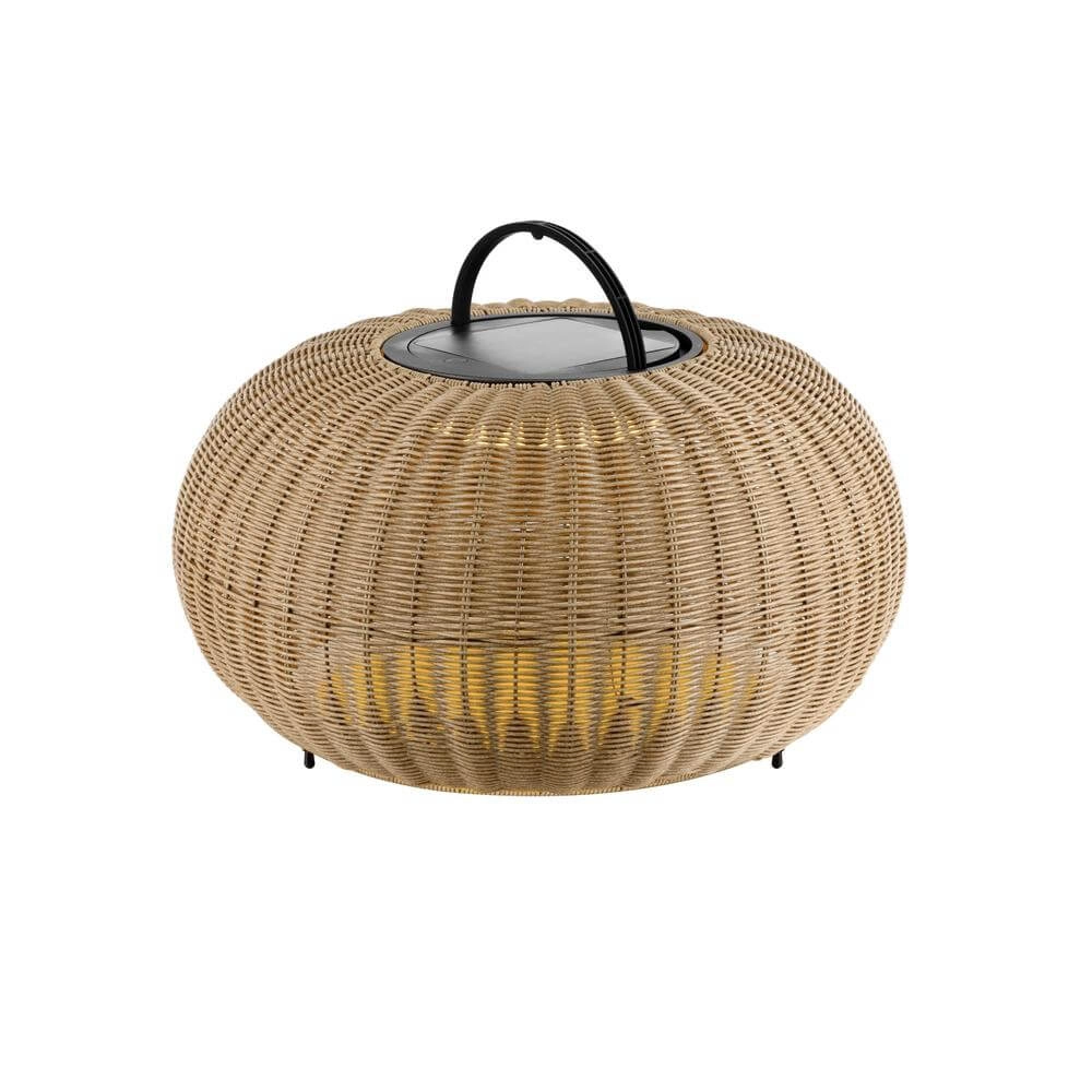 Lampadaire bas Adegan Flat Solar rotin solaire SLV 4024163296618