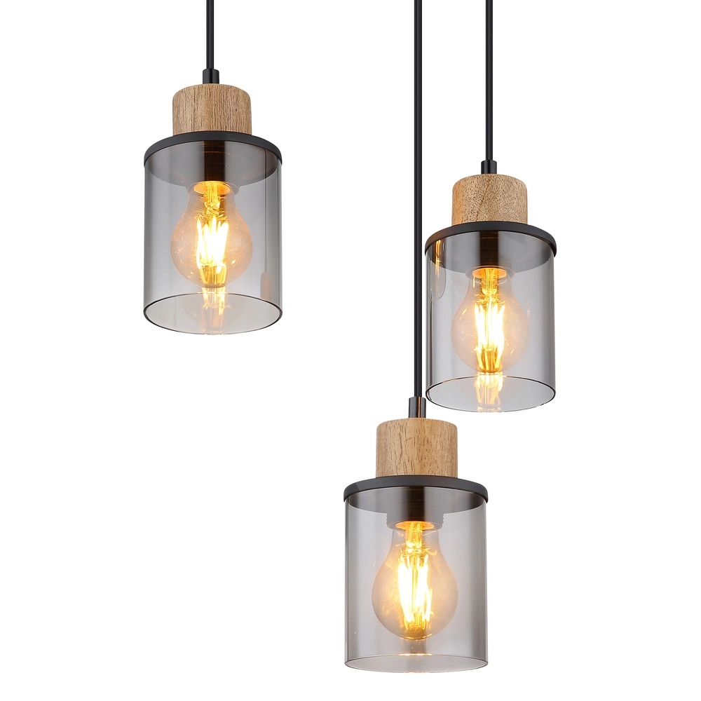 Lampe suspendue à 6 lampes Reid Noir Globo 9007371448265